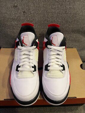 🔥 Air Jordan 4 Red Cement – Size 6.5Y (Women’s 8) – Brand New 🔥